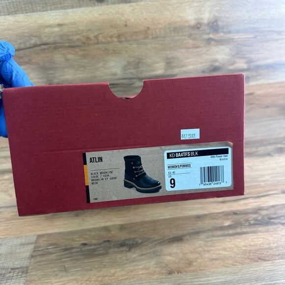 Kodiak Women's Bootie Lace Up Atlin Power Heel Suede Leather Black size … - Picture 13 of 15